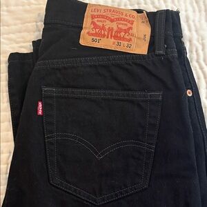 Levi's Dark Denim 501 Jeans, 31 W , 32 L